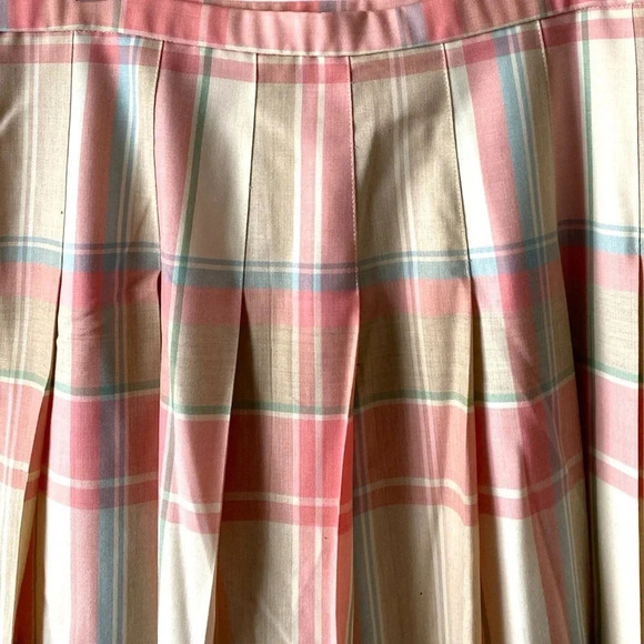 PENDLETON | Vintage 100% Virgin Wool Pleated Midi Skirt Size 16 - Picture 2 of 7